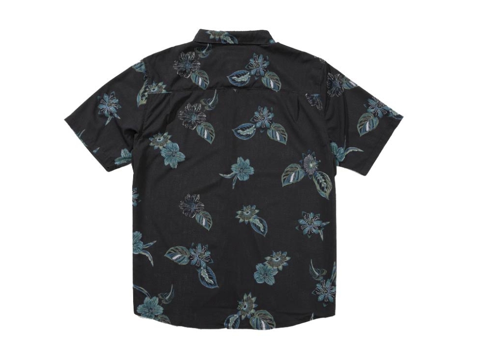 SALTY CREW BREEZER PERF BUTTON UP SHIRT SHORT SLEEVE PHANTOM