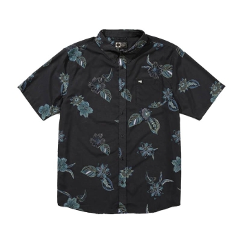 SALTY CREW BREEZER PERF BUTTON UP SHIRT SHORT SLEEVE PHANTOM