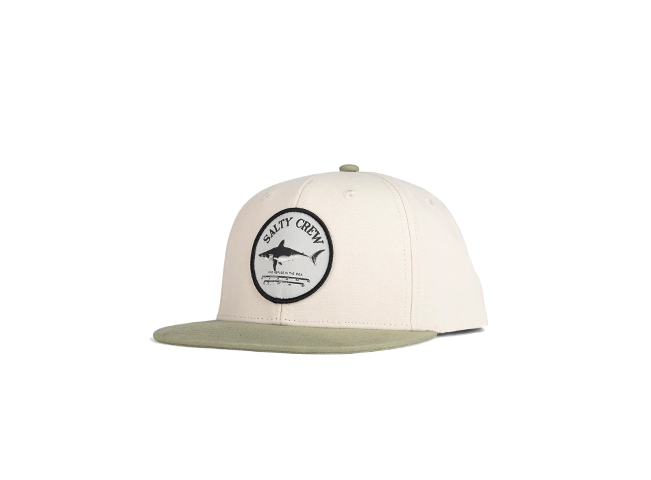 SALTY CREW BRUCE BOYS 6 PANEL SNAPBACK WAX FERN