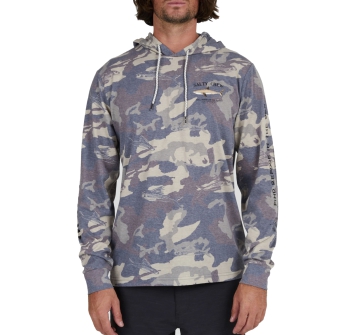 SALTY CREW BRUCE HOOD TECH TEE CAMO