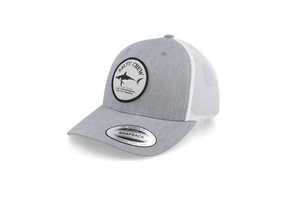 SALTY CREW BRUCE RETRO TRUCKER GREY WHITE