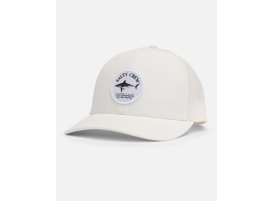 SALTY CREW BRUCE TRUCKER HAT OFF WHITE