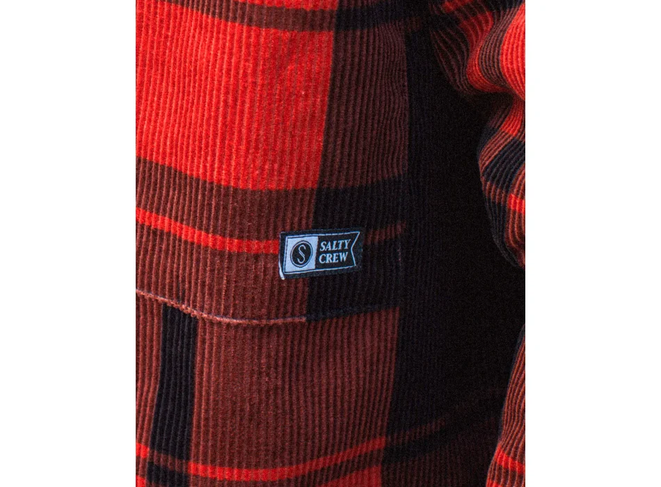 SALTY CREW CRUX OVERSHIRT WASHED RED 