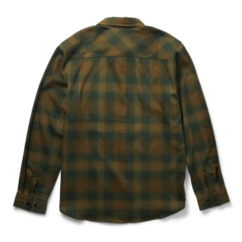 SALTY CREW FATHOM LONG SLEEVE TECH FLANNEL EARTH