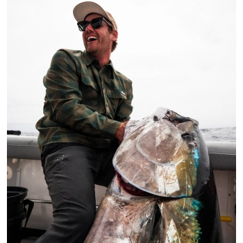 SALTY CREW FATHOM LONG SLEEVE TECH FLANNEL EARTH