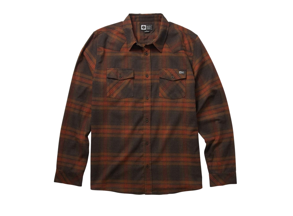 SALTY CREW RANCHERO FLANNEL BLACK