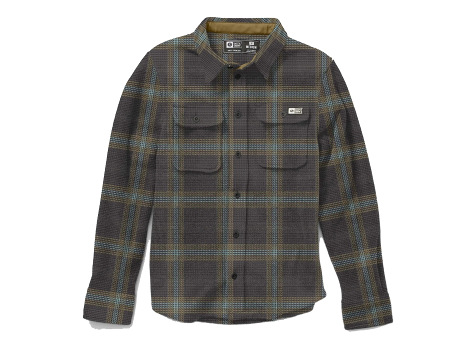SALTY CREW SWELLTER POLAR FLANNEL SHIRT PHANTOM