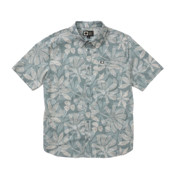 SALTY CREW SHIRT SHORT SLEEVE UV BUTTON UP UPF50+ ATLANTIC GREEN