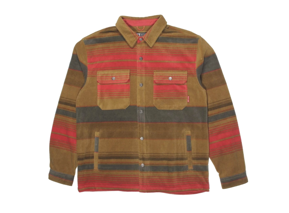 SALTY CREW KEEL POLAR SHIRT WASHED RED
