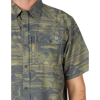SALTY CREW CEDROS WOVEN CHARCOAL UPF40+