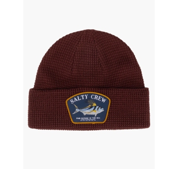 SALTY CREW COASTAL BEANIE BURGUNDY