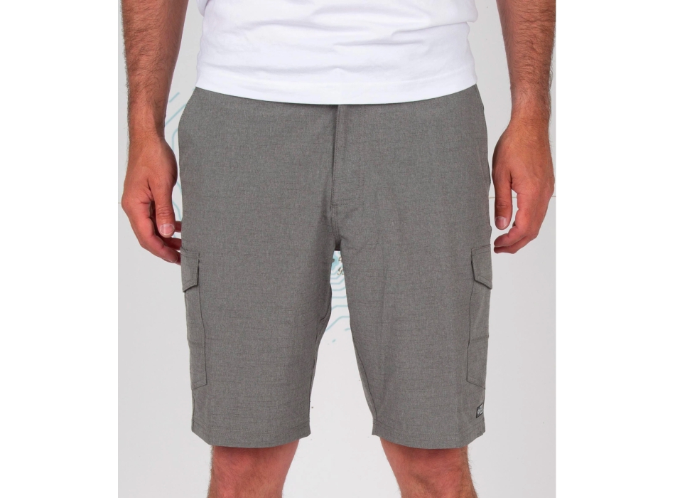 SALTY CREW DRIFTING 2 CARGO HYBRID WALKSHORT 20" GREY