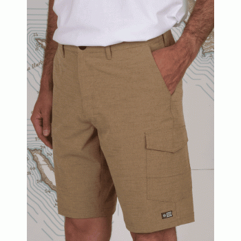 SALTY CREW DRIFTING 2 CARGO HYBRID WALKSHORT 20" TOBACCO