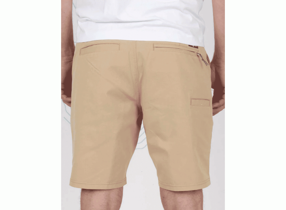 SALTY CREW DRIFTER 2 PERFORATED HYBRID WALKSHORT 19" KHAKI