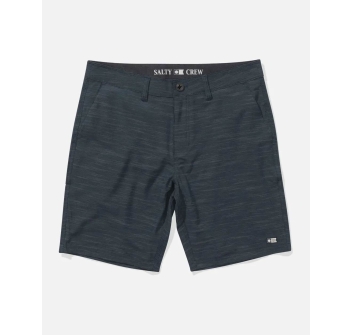 SALTY CREW DRIFTER SLUB HYBRID WALKSHORT 19" DARK SLATE