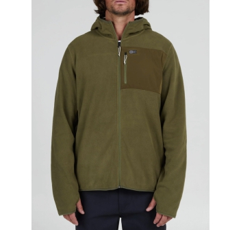 SALTY CREW EBBTIDE ZIP HOODY POLAR FLEECE OLIVE