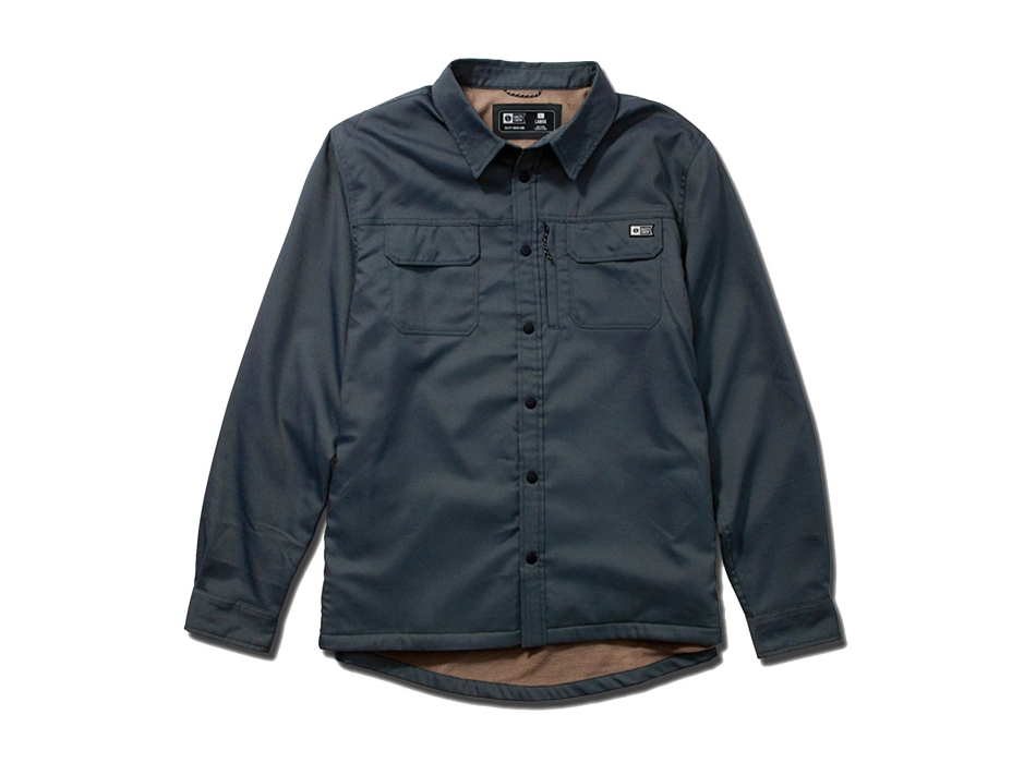 SALTY CREW FATHOM LS TECH SHACKET MIDNIGHT NAVY