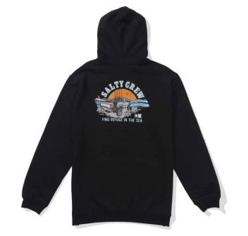 SALTY CREW LIFTED FLEECE HOODIE BLACK