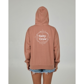 SALTY CREW SWEATSHIRT HOODIE RESPECT ZIP HOODY SIERRA
