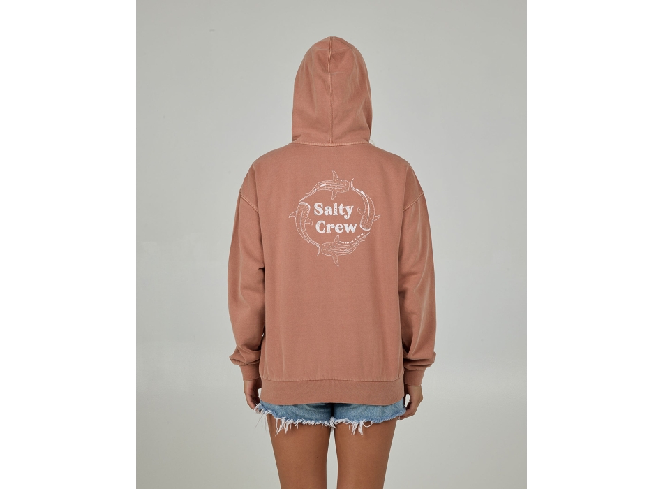 SALTY CREW SWEATSHIRT HOODIE RESPECT ZIP HOODY SIERRA