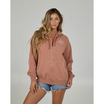 SALTY CREW SWEATSHIRT HOODIE RESPECT ZIP HOODY SIERRA