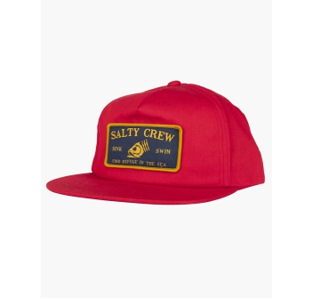 SALTY CREW FISHHEAD 5 PANEL RED