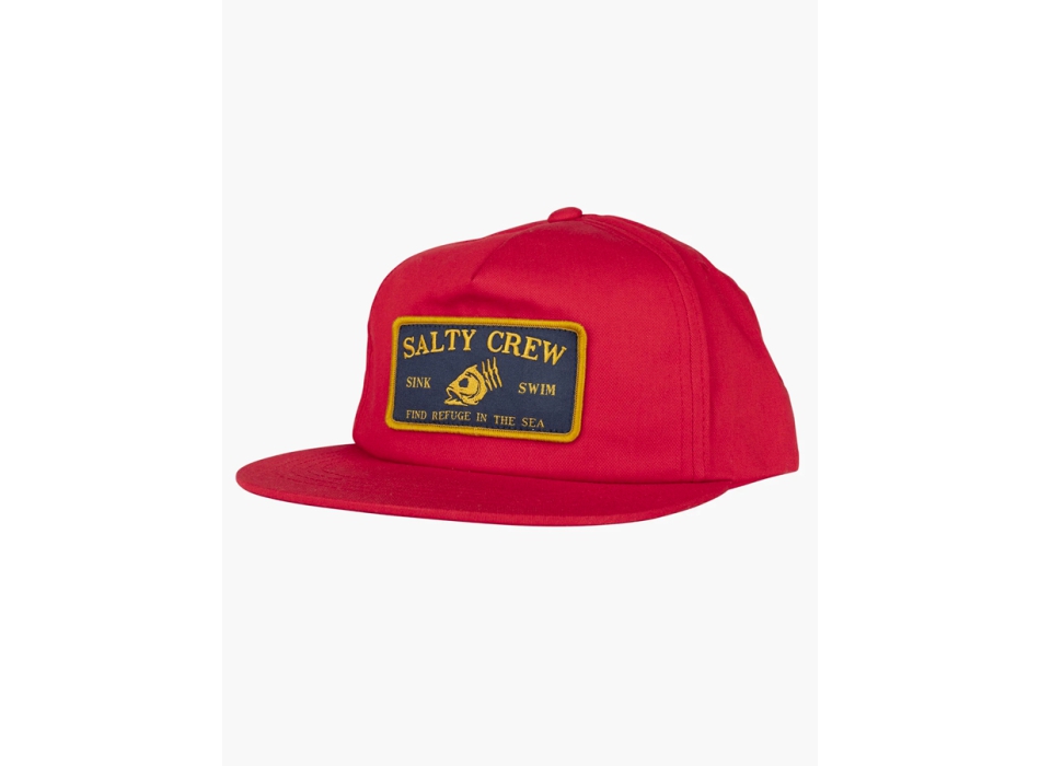 SALTY CREW FISHHEAD 5 PANEL RED