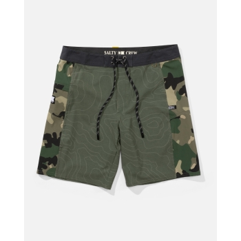 SALTY CREW FLASHIP BOARDSHORT 19" DUSTY OLIVE