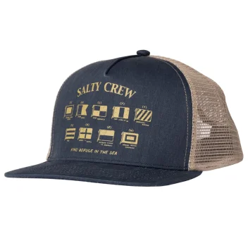 SALTY CREW GOOD TIMES TRUCKER HAT MIDNIGHT NAVY