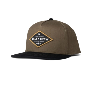 SALTY CREW INFIELD 5 PANEL OLIVE BLACK