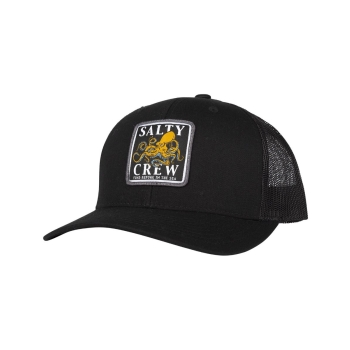 SALTY CREW INK SLINGER RETRO TRUCKER HAT BLACK
