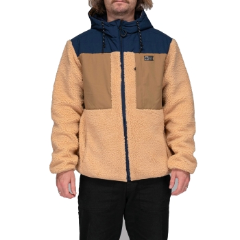 SALTY CREW KODIAK HIGH PILE SHERPA JACKET NATURAL
