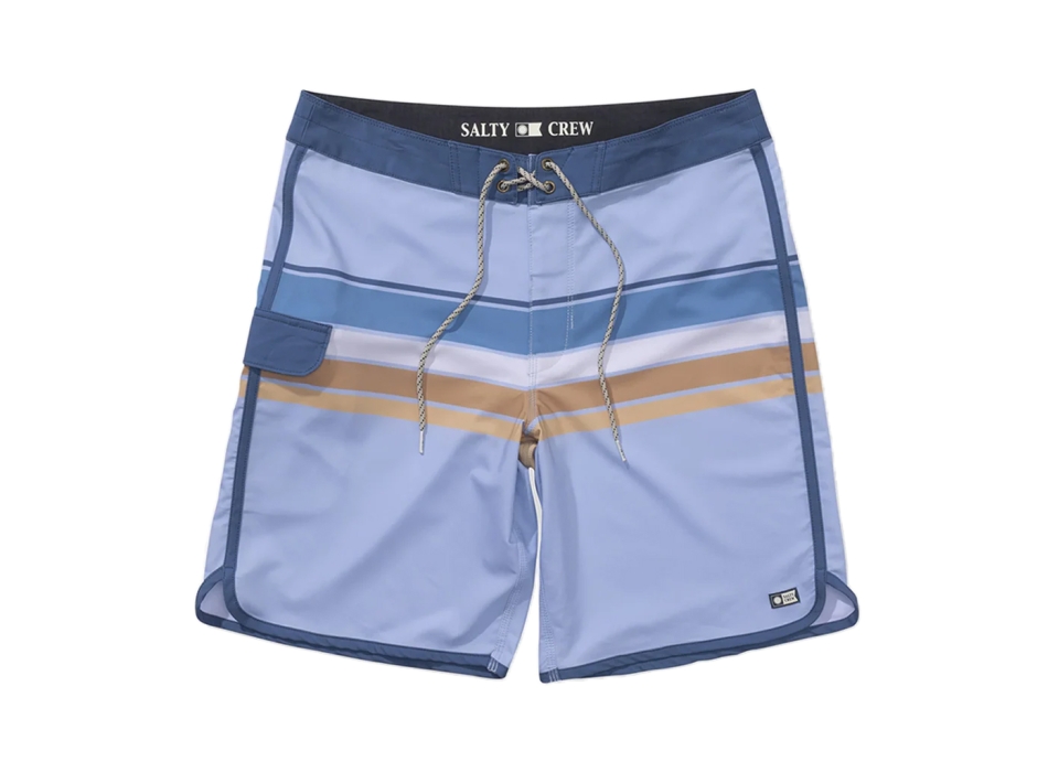 SALTY CREW LATERAL LINE BOARDSHORT 19" LIGHT BLUE