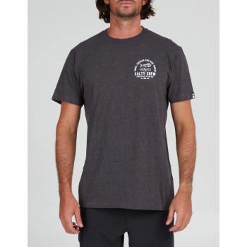 SALTY CREW LATERAL LINE STANDARD TEE CHARCOAL HEATHER