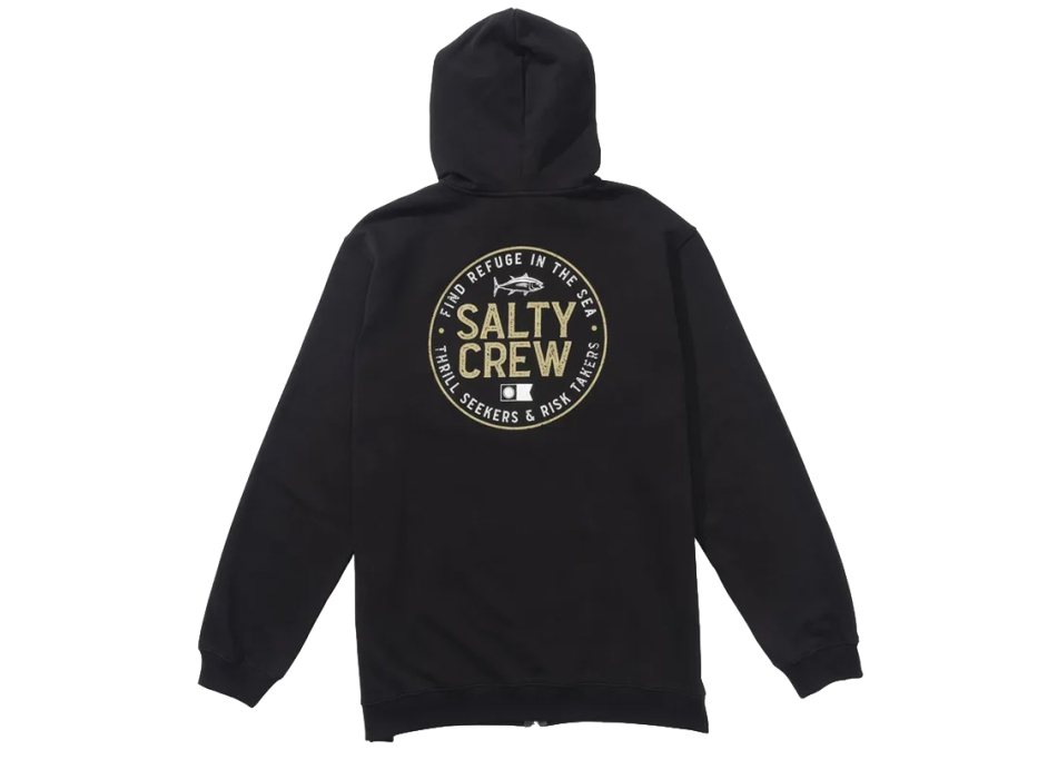 SALTY CREW LEGENDARY ZIP FLEECE BLACK