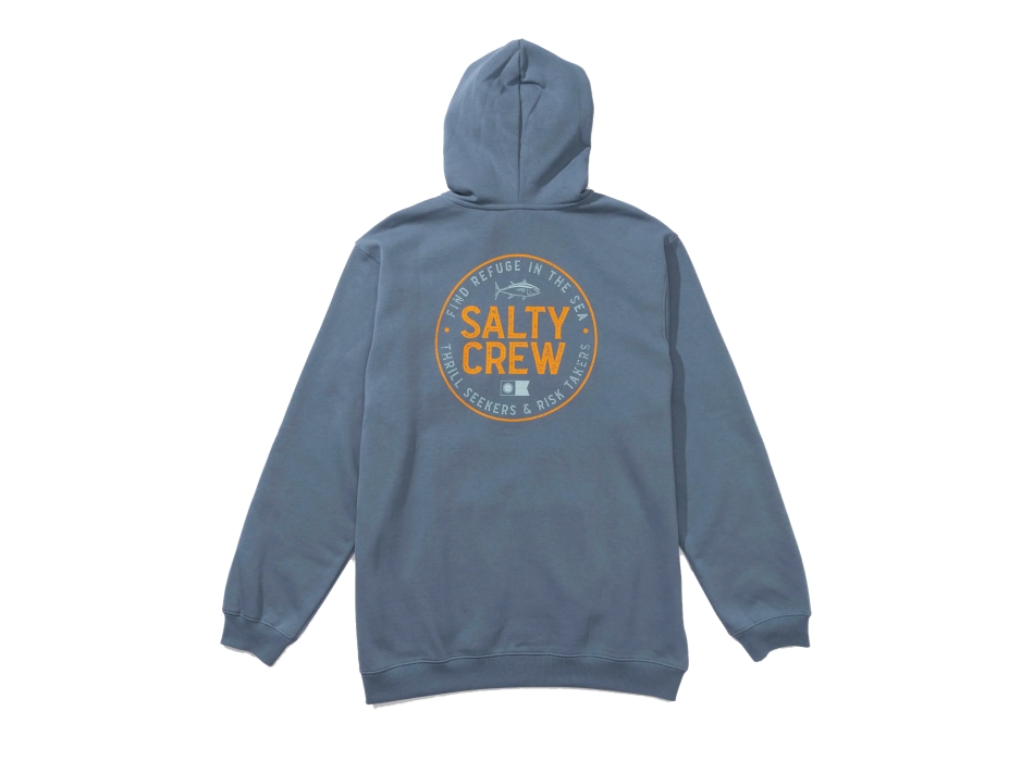 SALTY CREW LEGENDARY ZIP FLEECE SLATE