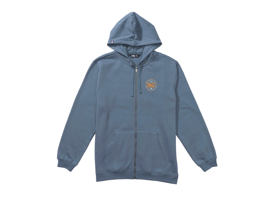 SALTY CREW LEGENDARY ZIP FLEECE SLATE