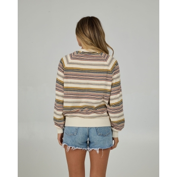 SALTY CREW SWEATSHIRT GONE SAILIN CREW OFF WHITE