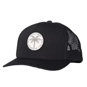 SALTY CREW QUEEN PALM TRUCKER CAP BLACK