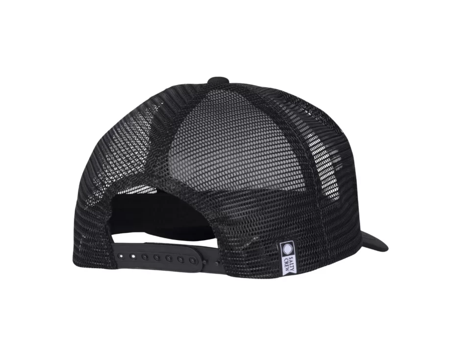 SALTY CREW QUEEN PALM TRUCKER CAP BLACK
