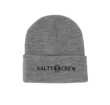 SALTY CREW RAILED BEANIE GREY
