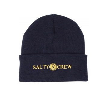 SALTY CREW RAILED BEANIE NAVY