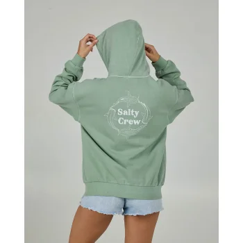 SALTY CREW RESPECT ZIP HOODIE SAGE