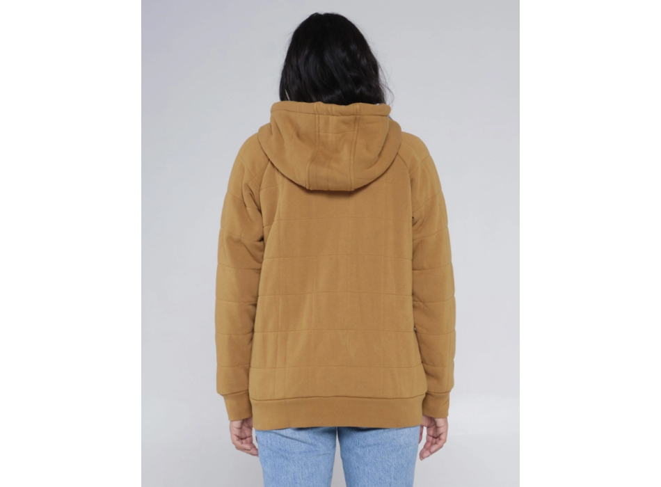 SALTY CREW SEEKING SHERPA HOODY WORKWEAR BROWN