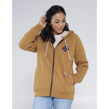 SALTY CREW SEEKING SHERPA HOODY WORKWEAR BROWN