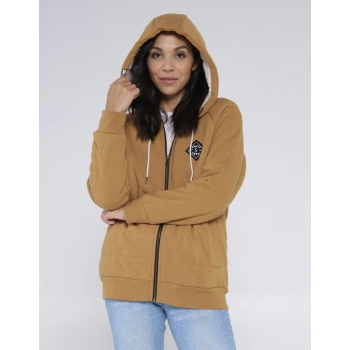 SALTY CREW SEEKING SHERPA HOODY WORKWEAR BROWN