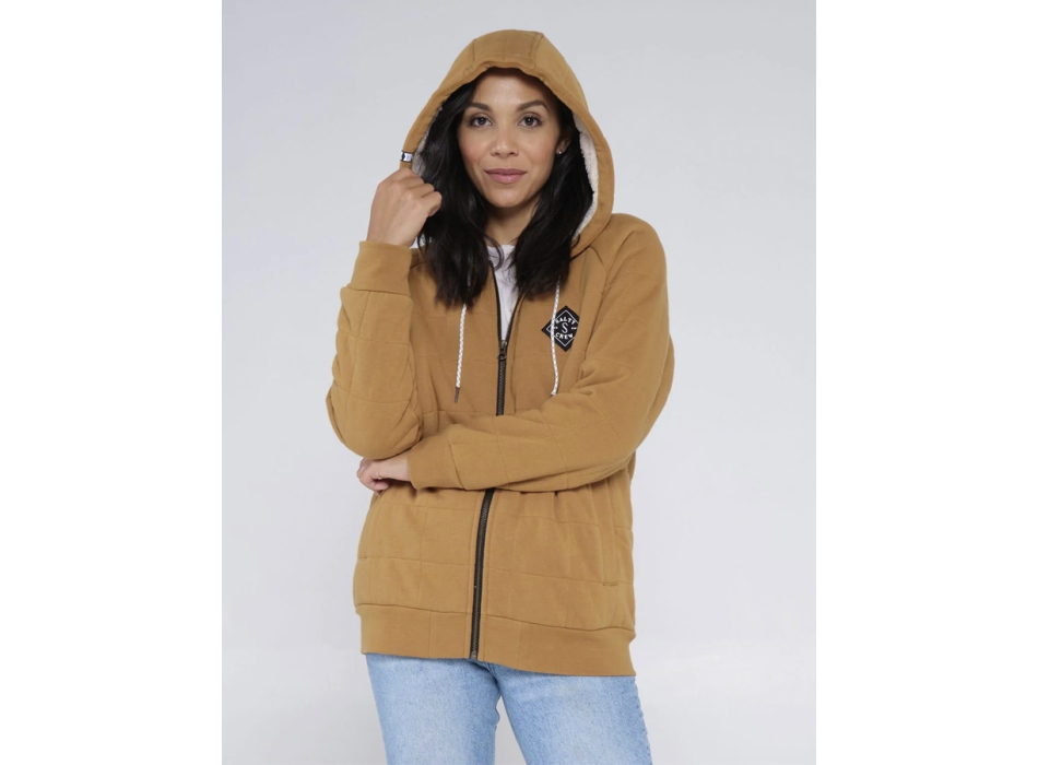 SALTY CREW SEEKING SHERPA HOODY WORKWEAR BROWN