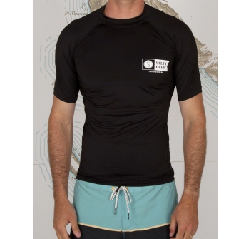 SALTY CREW SHELTER RASHGUARD BLACK