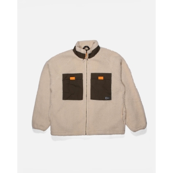 SALTY CREW SHIELD SHERPA JACKET BLUE CAMO