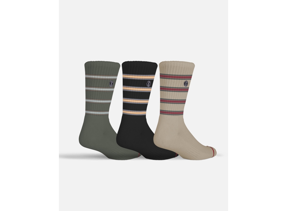 SALTY CREW SHOREBREAK SOCK 3 PACK SET MULTI